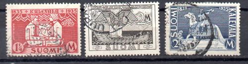 芬兰 年份 1935 编号 Yvert 183/85 (o)